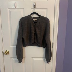 NWOT urban grey knit cardigan sweater